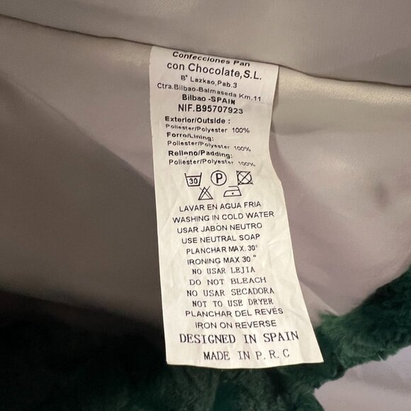 Fancy Winter Faux Fur Pea Coat from Spain - Picture 3 of 15